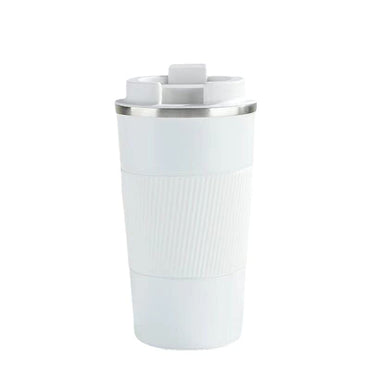 Travel Coffee Mug with Grip double walled for hot and cold drinks