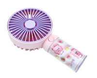 Handheld Mini Rechargeable Portable USB Fan with 3 Speed Control and Mobile Holder