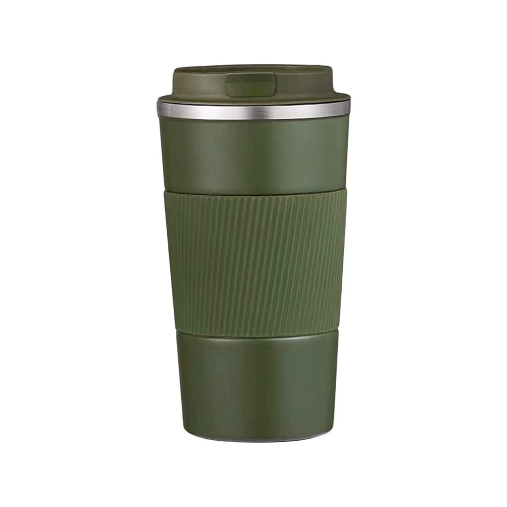 Travel Coffee Mug with Grip double walled for hot and cold drinks