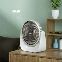 Compact desk fan