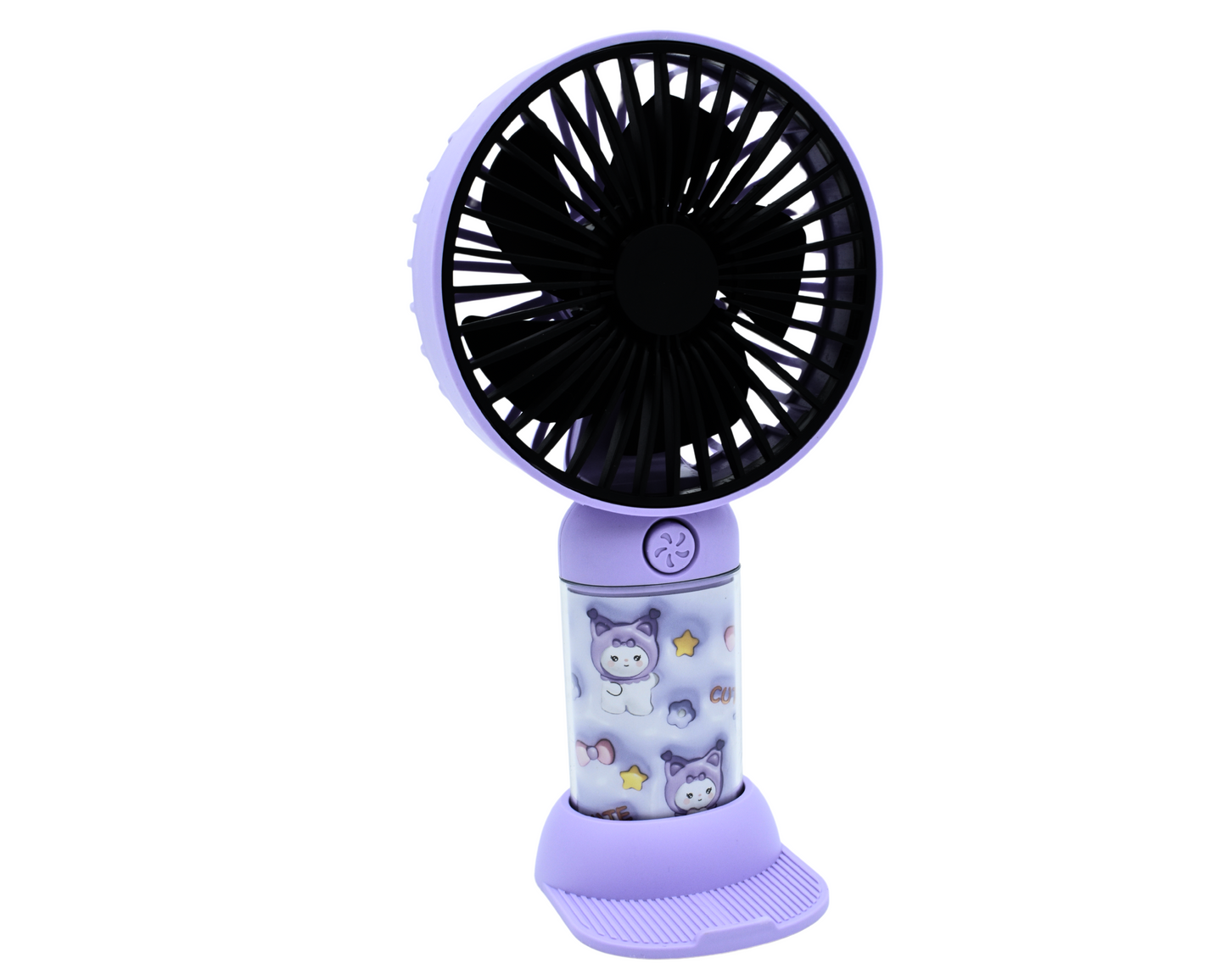 Handheld Mini Rechargeable Portable USB Fan with 3 Speed Control and Mobile Holder