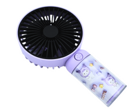 Handheld Mini Rechargeable Portable USB Fan with 3 Speed Control and Mobile Holder